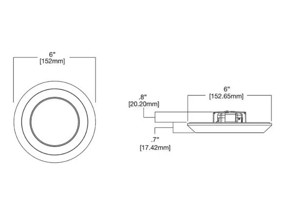 HALO 4 in. 2700K-5000K CCT Surface Integrated LED Downlight Recessed Light with White Round Trim