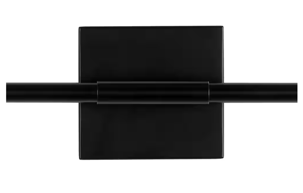 Makena 28 in. 1-Light Black Metal Dimmable Integrated LED Metal Wall Sconce