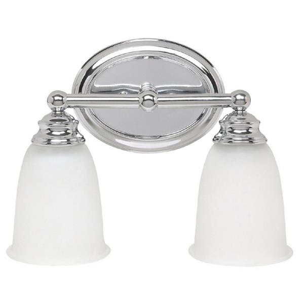 Capital Lighting 1082-132 2 Light 9-1/2" Tall Bathroom Vanity Light Chrome Indoor Lighting Bathroom Fixtures Vanity Light