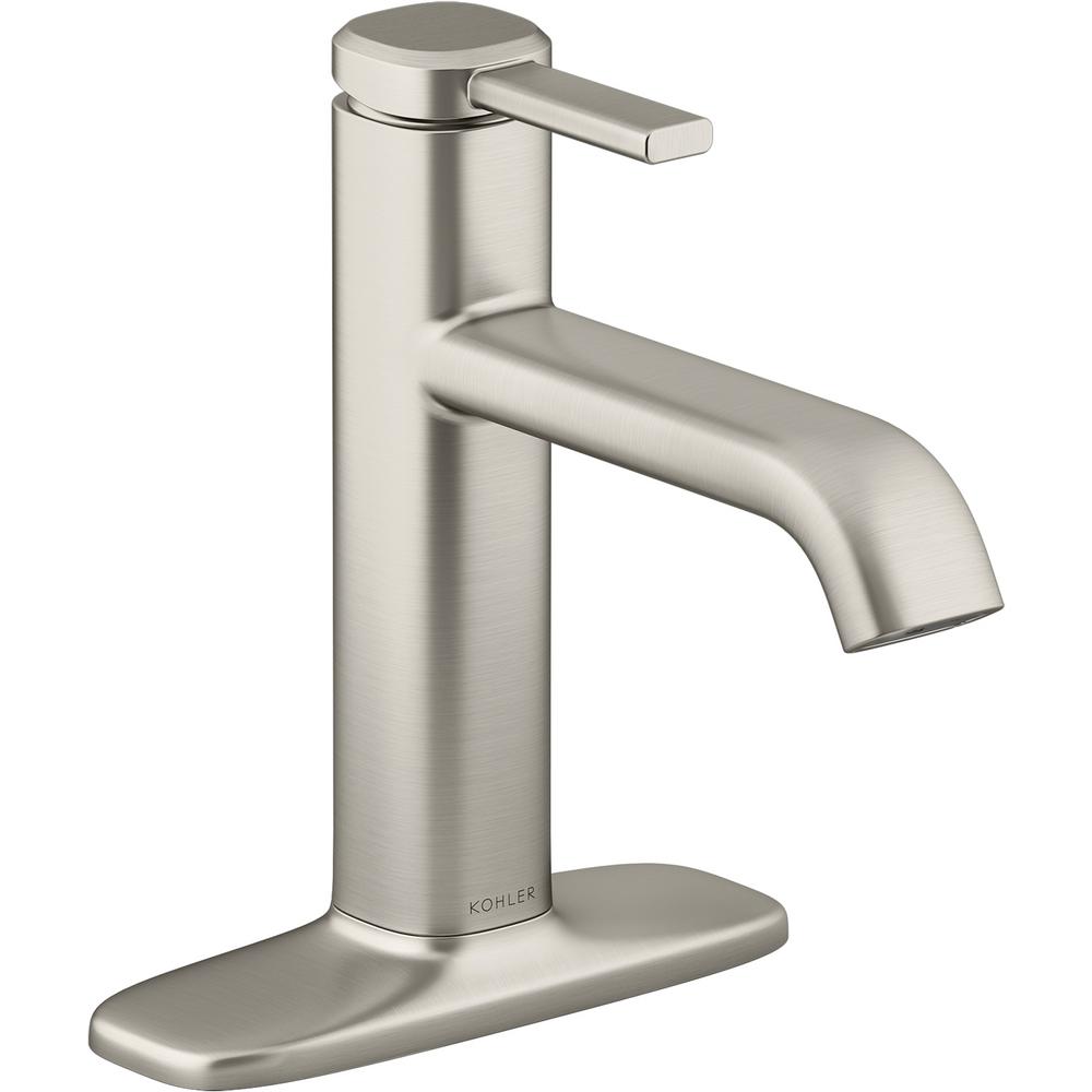 KOHLER Ashan Single Hole Single-Handle Bathroom Faucet in Vibrant Brushed Nickel