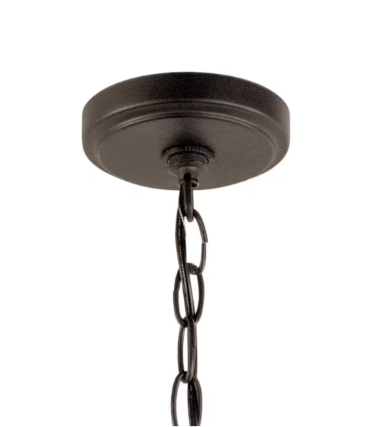 KICHLER Winslow 18 in. 3-Light Olde Bronze Contemporary Shaded Mini Chandelier for Dining Room