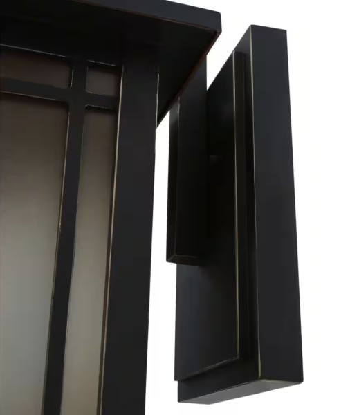 Port Oxford 13.12 in. 1-Light Oil Rubbed Chestnut Outdoor Wall Lantern Sconce
