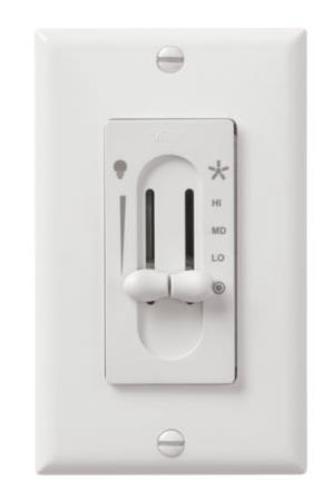 Hunter Fan Dual Slide Light & Ceiling Fan Wall Control | Wayfair 27182