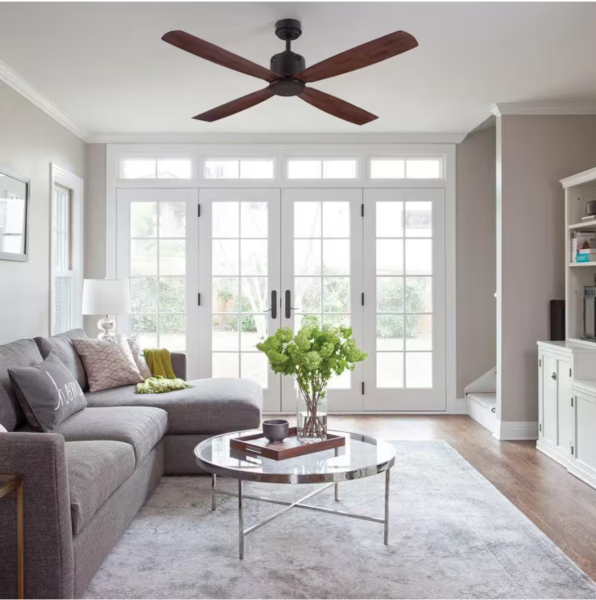 Kitteridge 52 in. Indoor Medium Wood Tone Ceiling Fan