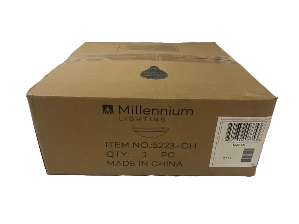 Millennium Lighting Flushmount Ceiling Light Chrome