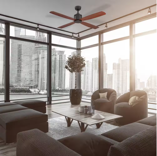 Kitteridge 52 in. Indoor Medium Wood Tone Ceiling Fan