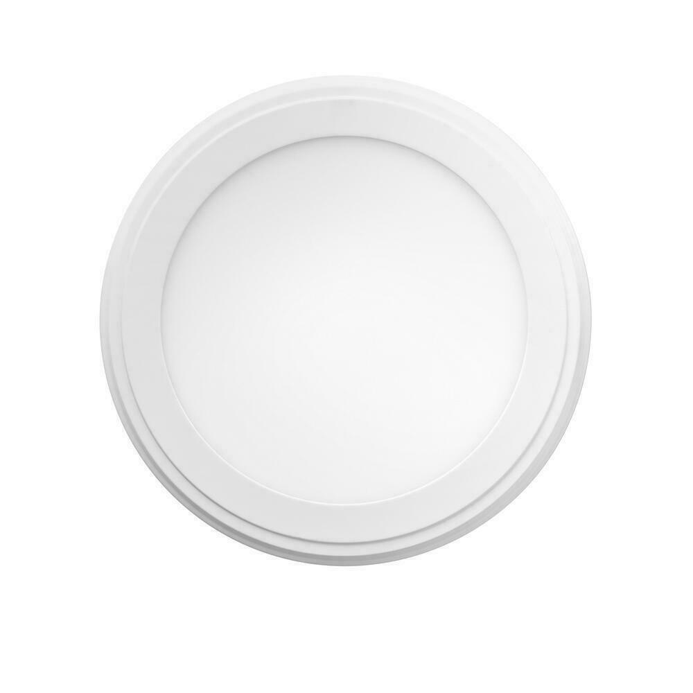 Commercial Electric 13 in. White Selectable LED Flush Mount JJU3011L-2/WHT