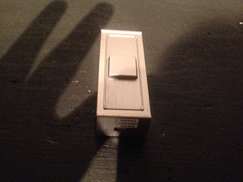 Hampton Bay Wireless Battery Operated Doorbell Push Button, Brushed Nickel