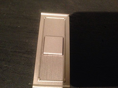 Hampton Bay Wireless Battery Operated Doorbell Push Button, Brushed Nickel