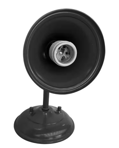 Hampton Bay 11 in. Black Barn Outdoor Wall Light Sconce