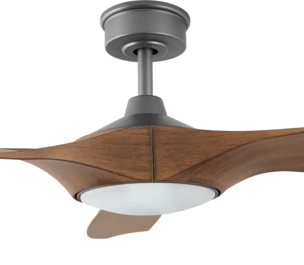 Marlon 66 in. Smart Indoor Natural Iron Ceiling Fan with Adjustable White LED with Remote Included Powered by Hubspace