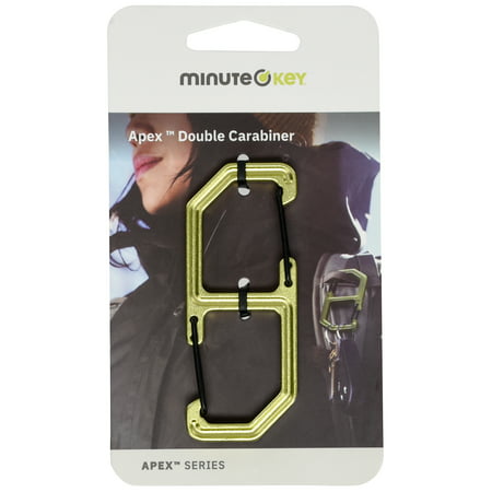 Minute Key Apex Double Carabiner Key Holder Aluminum Black