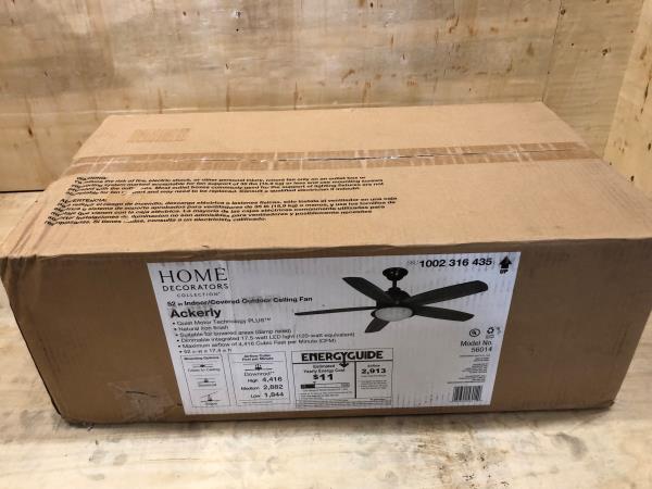 Ackerly 52 in. Indoor/Covered Outdoor LED Natural Iron Ceiling Fan with Light