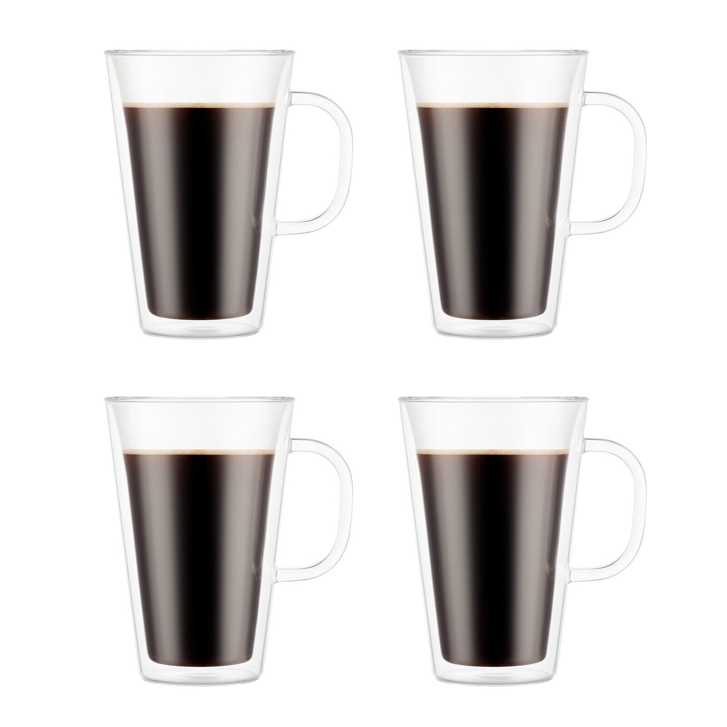 Bodum Canteen Double Wall Mugs 4-piece Set (13.5 Oz)