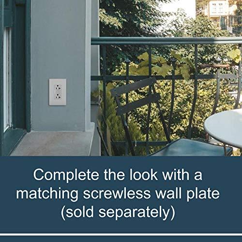 Legrand radiant 20 Amp 125-Volt Tamper Resistant GFCI Residential/Commercial Decorator Duplex Outlet, Gray