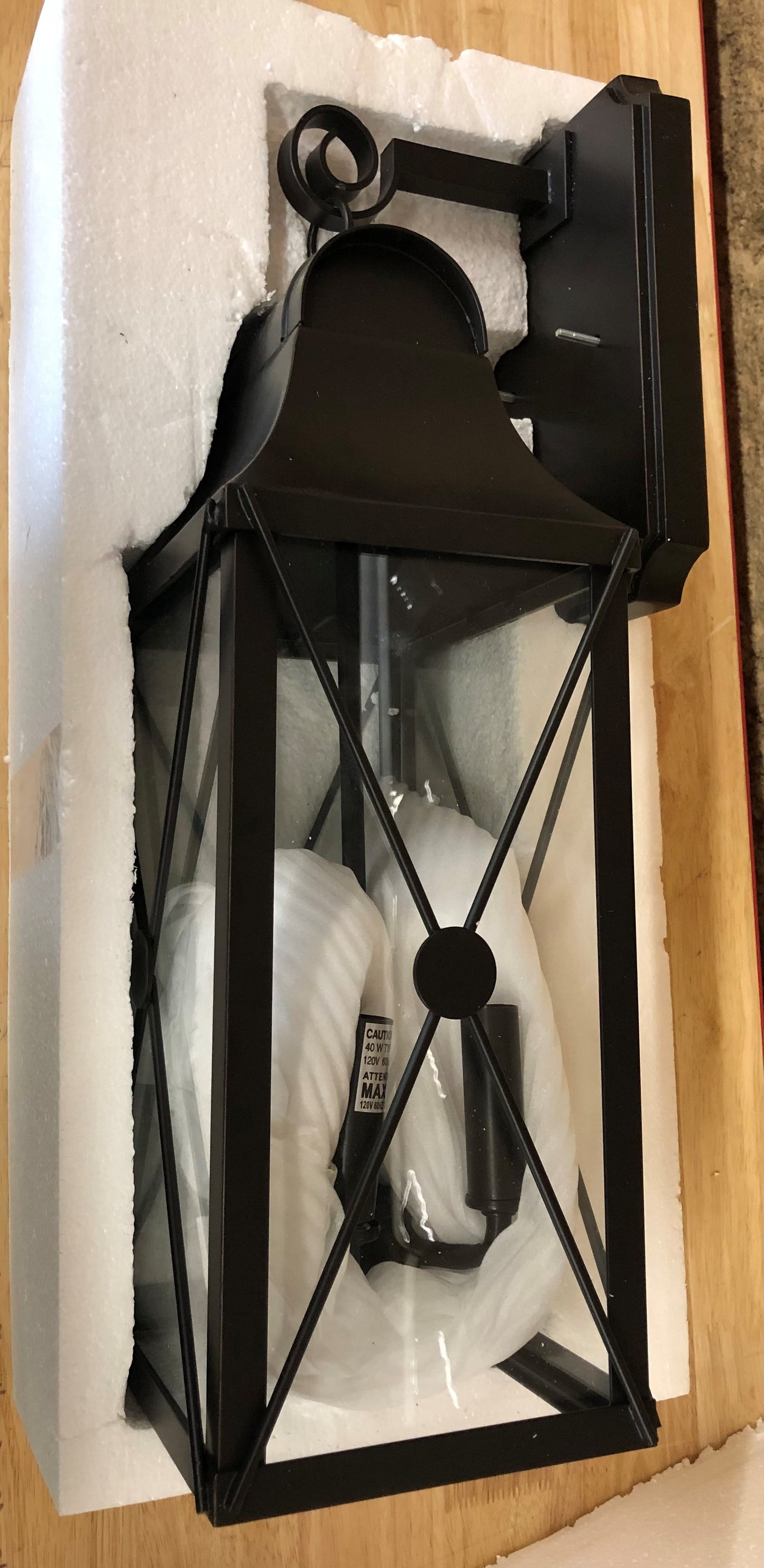 Minka Lavery 73292-143C De Luz Oil Rubbed Bronze Outdoor Hardwired Lantern Sconce