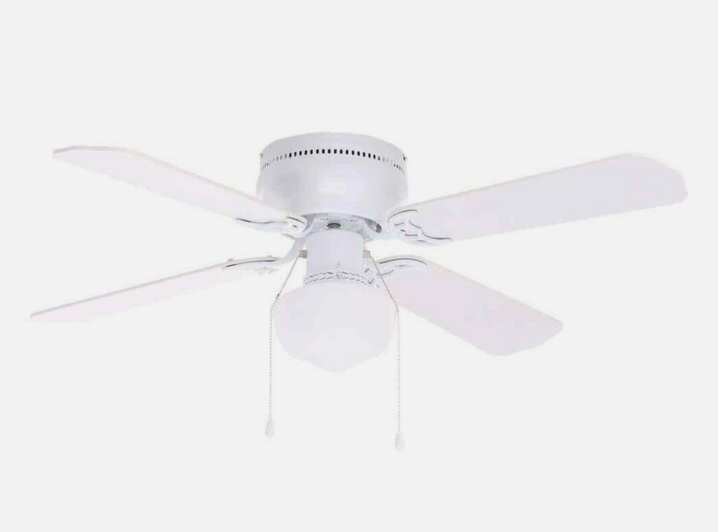 Littleton UB42S-WH-SH 42 in. LED Indoor White Ceiling Fan with Light Kit White