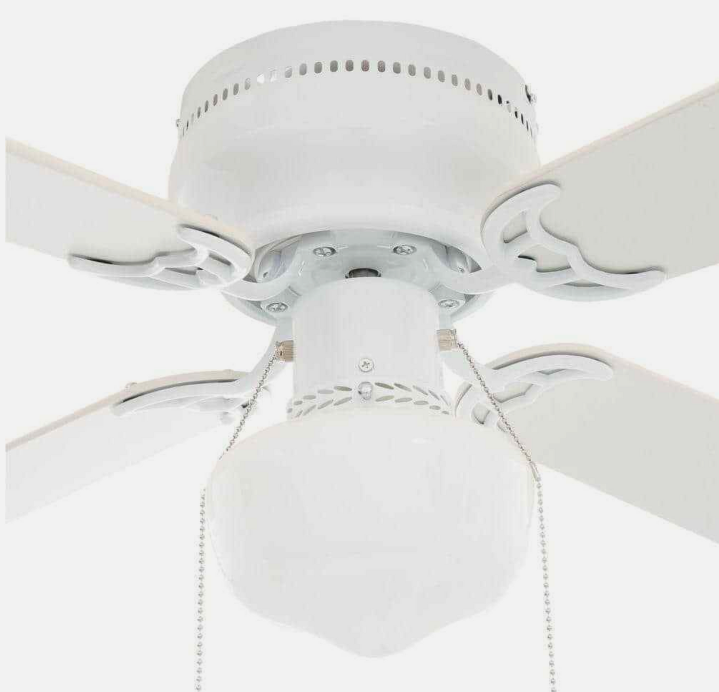 Littleton UB42S-WH-SH 42 in. LED Indoor White Ceiling Fan with Light Kit White
