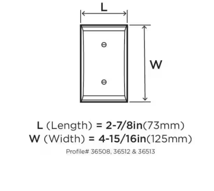 (3-Pack) Amerock Gold 1-Gang Duplex Outlet Wall Plate (3-Pack)