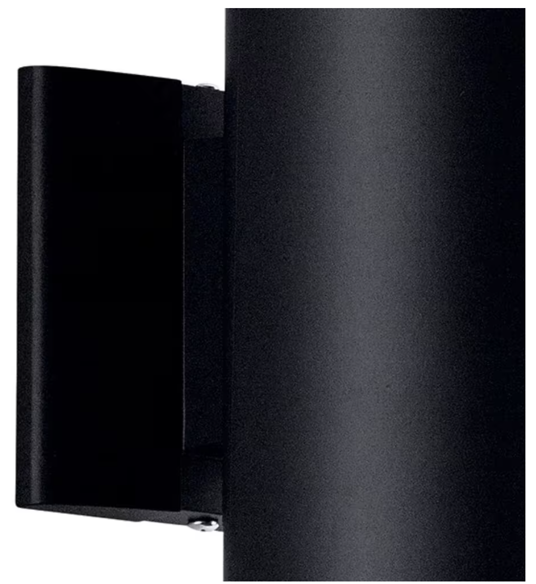 Kichler Independence 15 in. 2-Light Black Outdoor Hardwired Wall Cylinder Sconce