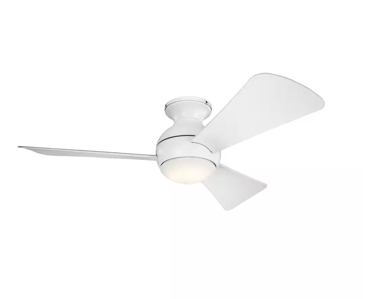 Kichler 330151 Sola 44 3 Blade LED Indoor / Outdoor Ceiling Fan - White