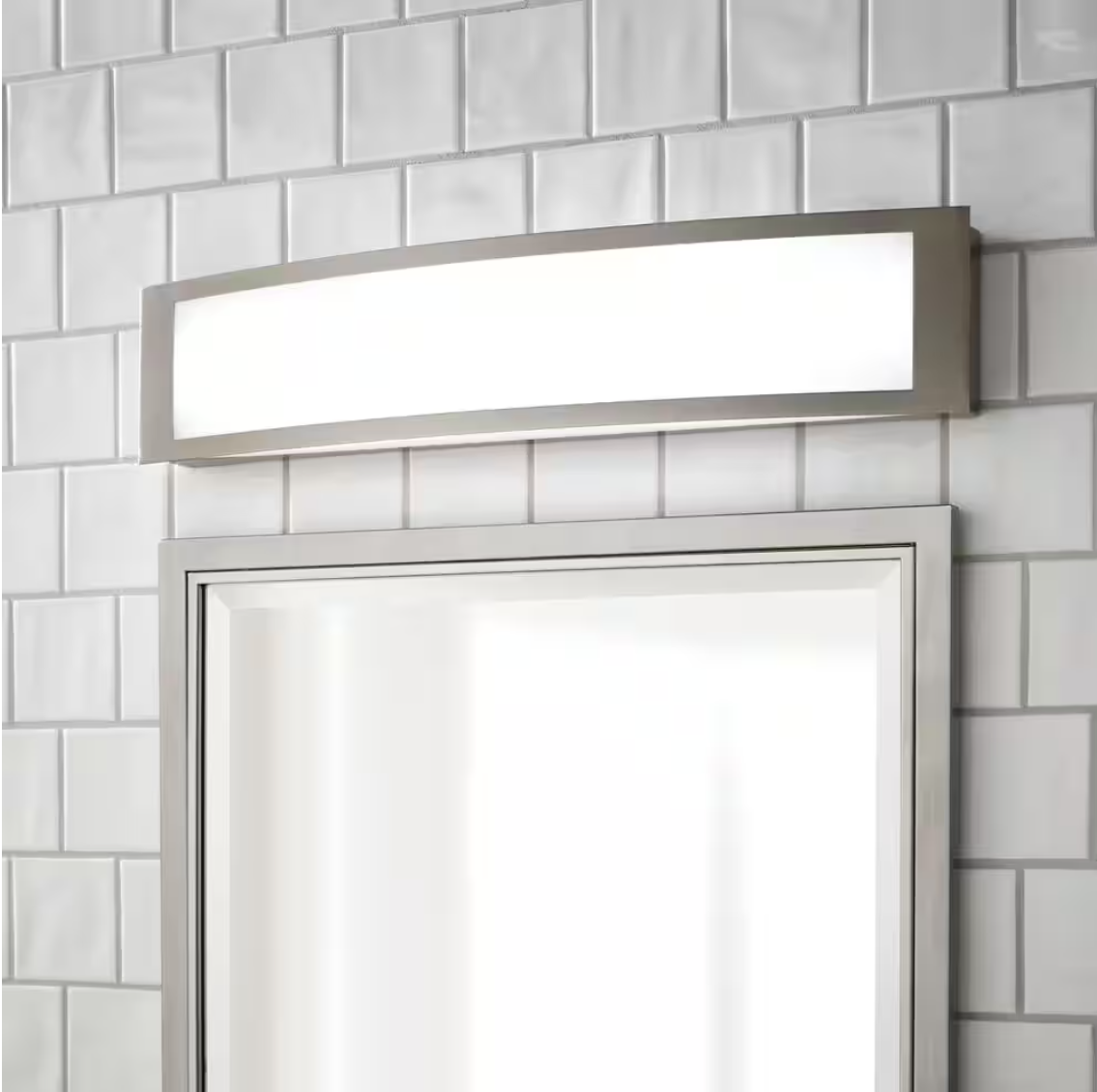 Woodbury 24.5 in. Brushed Nickel Linear LED Vanity Light Bar