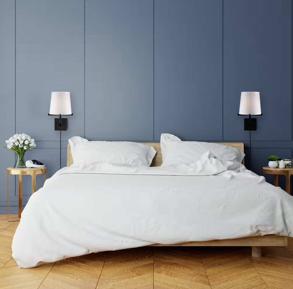 Globe Electric Valerie 1-Light Dark Bronze Wall Sconce with White Shade