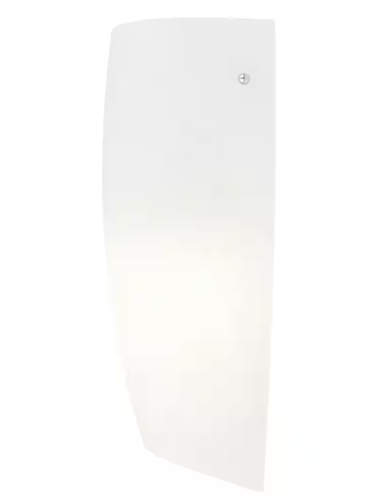 Daphne 1-Light White Wall Sconce with Alabaster Shade
