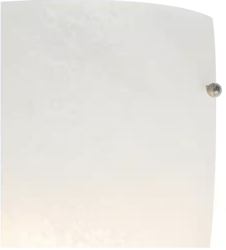 Daphne 1-Light White Wall Sconce with Alabaster Shade
