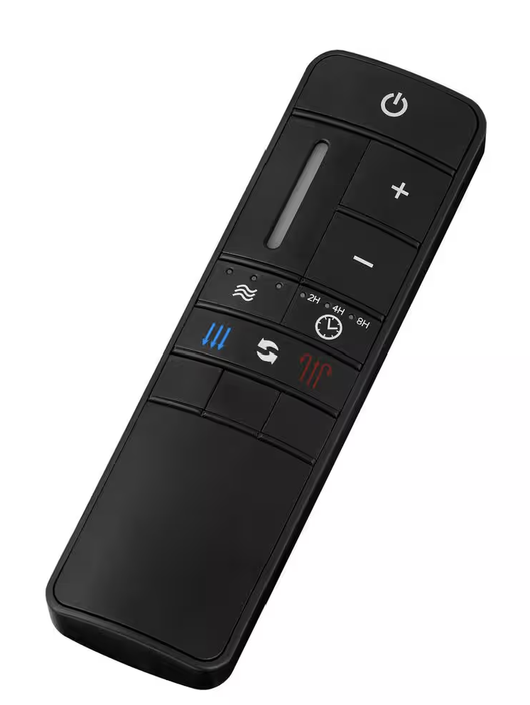 Tager 52" Smart Matte Black Ceiling Fan with Whiskey Barrel Blades, Remote, Hubspace