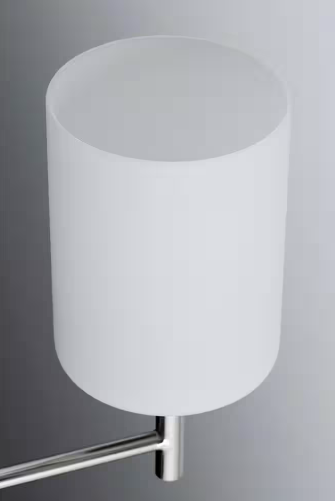 Replay Collection 22 in. 3-Light Brushed Nickel Etched White Glass Modern Bathroom Vanity Light