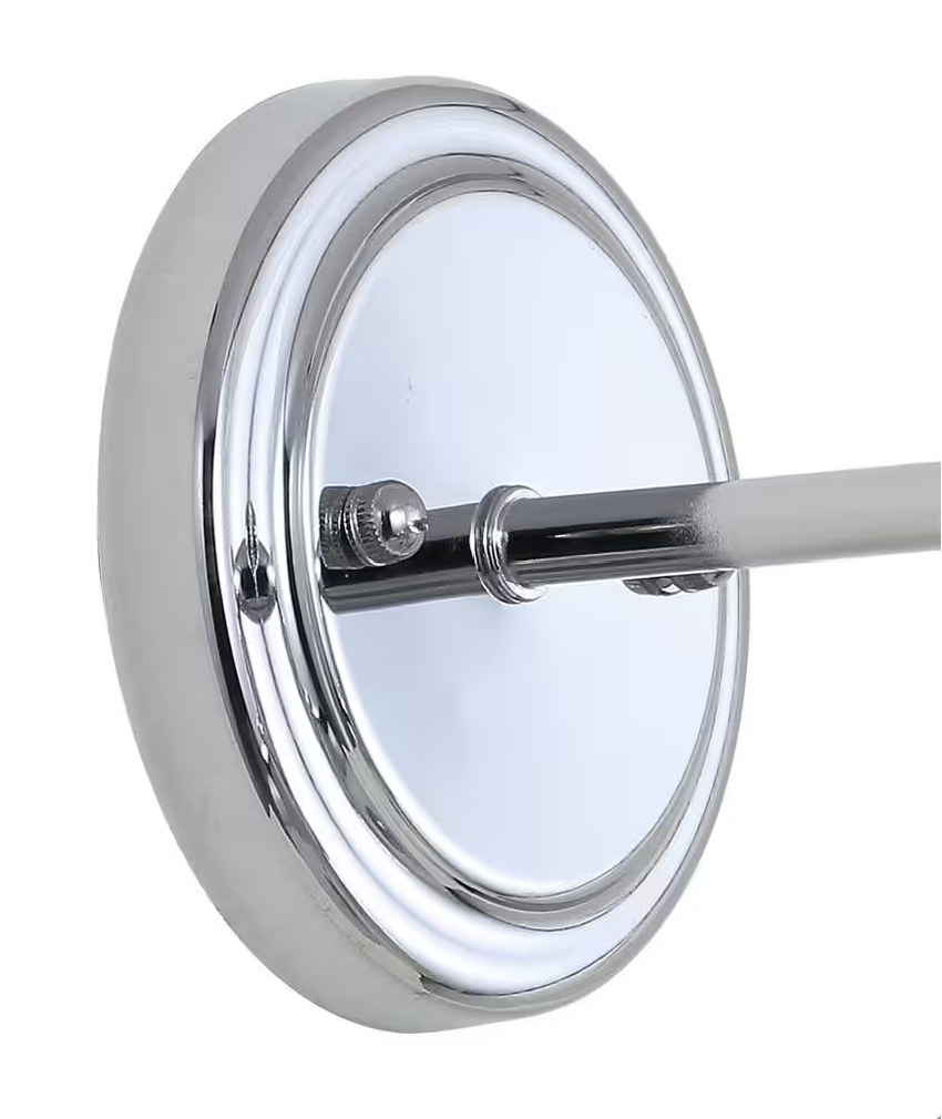 JONATHAN Y June 17.5 in. 2-Light Metal Chrome Vanity Light
