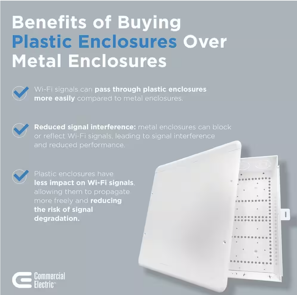 Commercial Electric 15 in. Plastic Telecommunication Enclosure