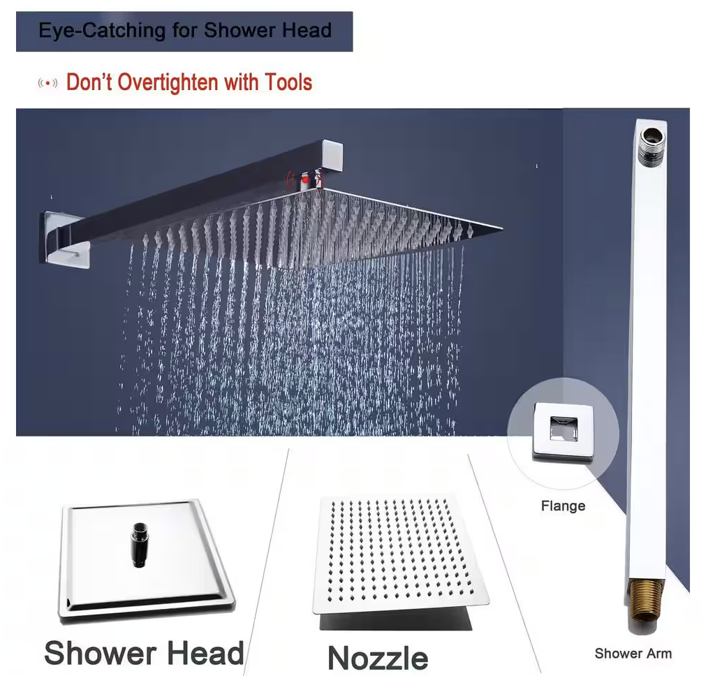 2-Handle 2-Spray Tub and Shower Faucet Handheld Shower Combo with 10 in. Rain Shower Head in Chrome (Valve Included)
