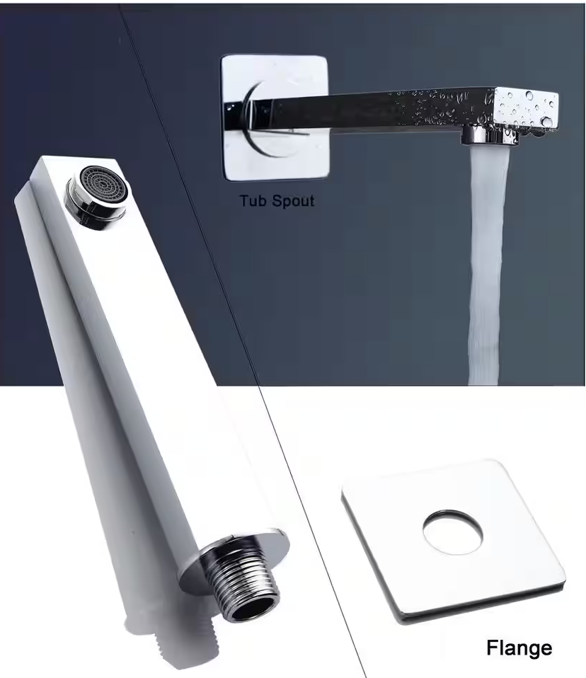 2-Handle 2-Spray Tub and Shower Faucet Handheld Shower Combo with 10 in. Rain Shower Head in Chrome (Valve Included)