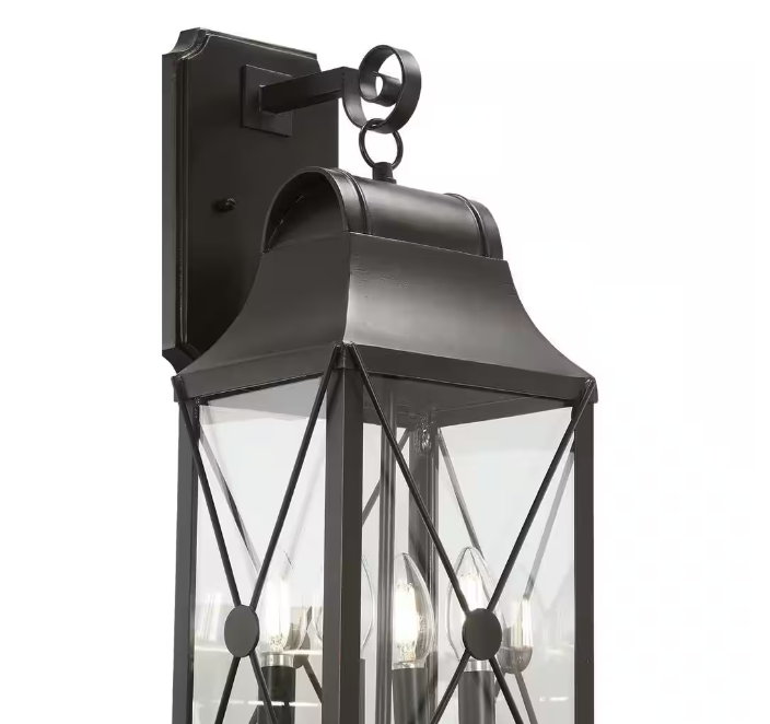 Minka Lavery 73292-143C De Luz Oil Rubbed Bronze Outdoor Hardwired Lantern Sconce