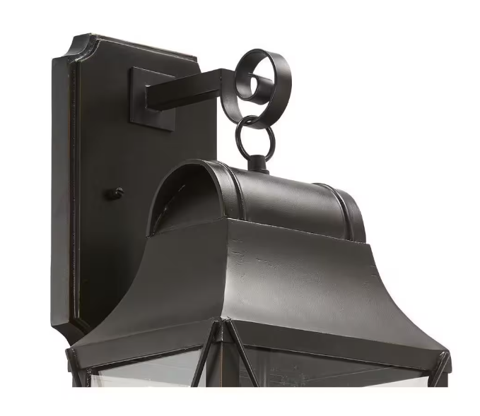 Minka Lavery 73292-143C De Luz Oil Rubbed Bronze Outdoor Hardwired Lantern Sconce