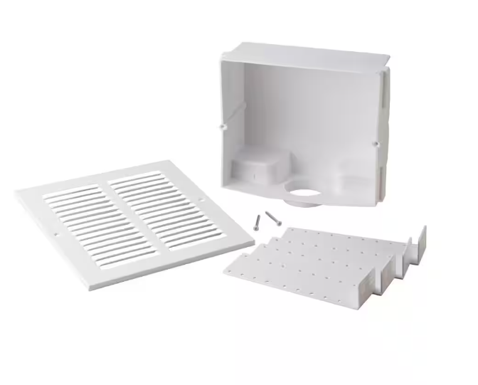 Oatey Sure-Vent Air Admittance Valve Wall Box with Metal Vent Cover