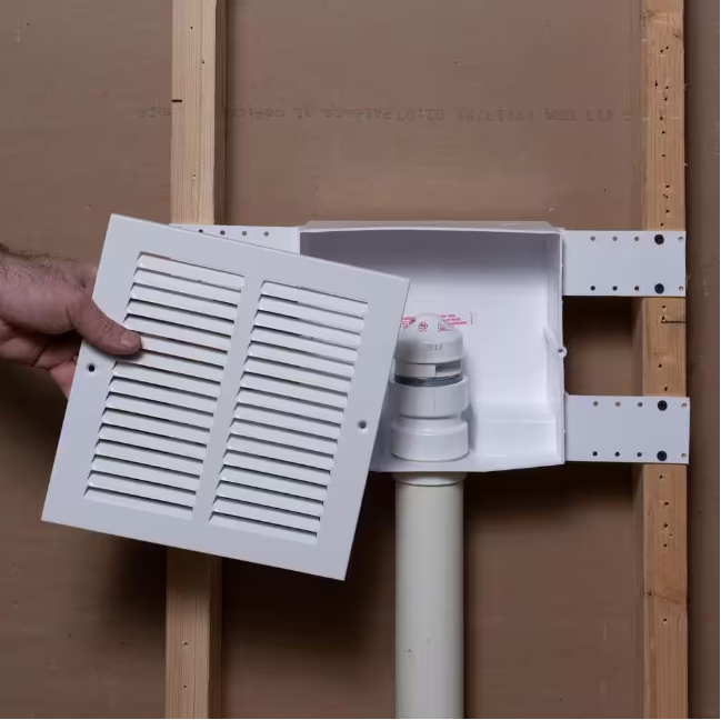 Oatey Sure-Vent Air Admittance Valve Wall Box with Metal Vent Cover