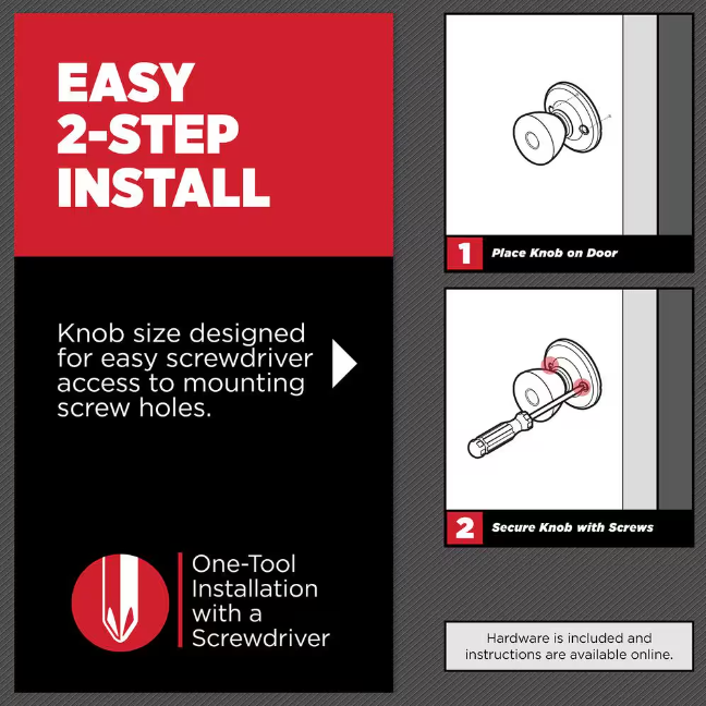Kwikset Pismo Square Matte Black Half-Dummy Door Knob