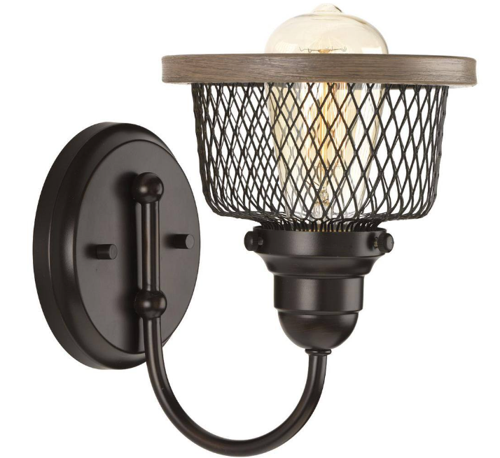 Progress Lighting Tilley Collection 1-Light Antique Bronze Coastal Bath Vanity Light