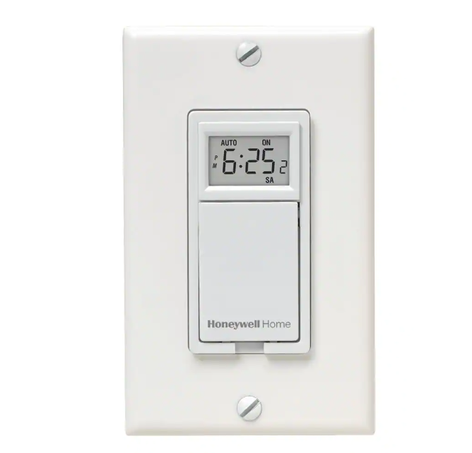 Honeywell Home 120-Volt 7-Day Programmable Indoor Motor and Light Switch Timer