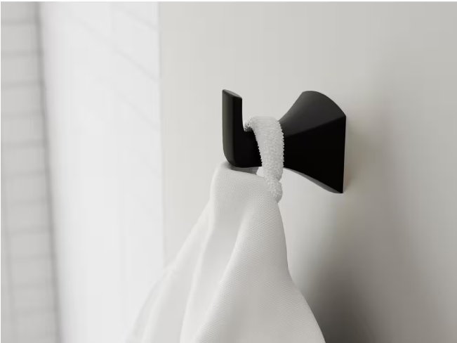 Pfister Bruxie J-Hook Robe/Towel Hook in Matte Black
