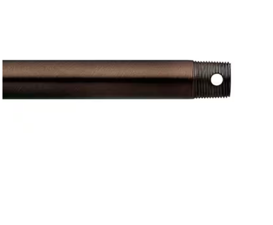 Kichler 12 in. Oil Brushed Bronze Dual Threaded Ceiling Fan Extension Downrod