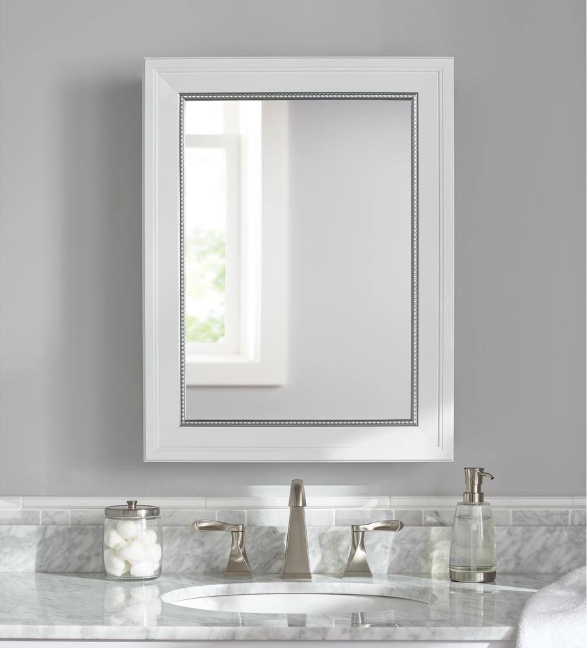 Home Decorators Collection 20 in. W x 26 in. H Rectangular Medicine Cabinet with Mirror
