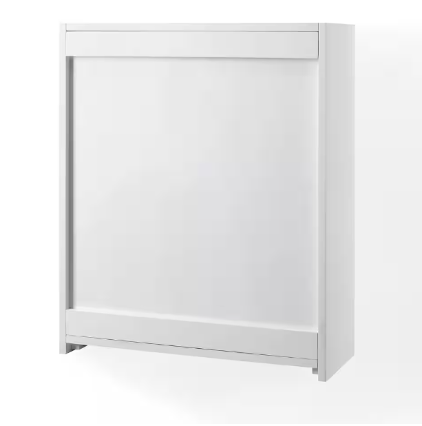 CROSLEY FURNITURE Savannah 22 in. x 26 in. x 8 in. Surface-Mount Medicine Cabinet in White