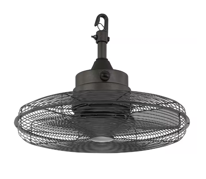 Home Decorators Collection Calthorpe 20 in. Indoor/Outdoor Wet Rated Portable Natural Iron Ceiling Fan