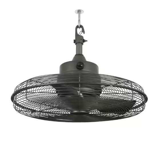 Home Decorators Collection Calthorpe 20 in. Indoor/Outdoor Wet Rated Portable Natural Iron Ceiling Fan