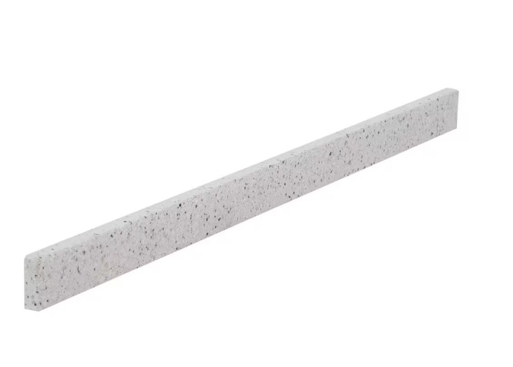 Home Decorators Collection 36.5" W Cultured Marble Vanity Backsplash in Silver Ash