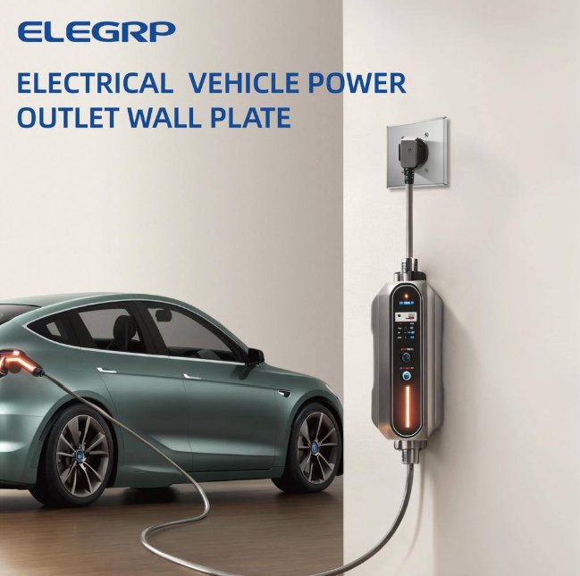 ELEGRP 2.15 in. 2-Gang Flush Mount Power Single Outlet Stainless Steel Wall Plate (2-Pack)
